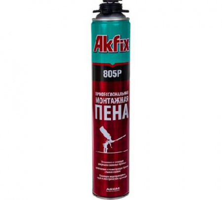Akfix 805P Профессиональная Монтажная пена, 850 гр ( 12шт ) (арт FA001)